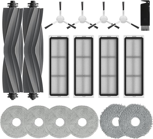 Accessories for Dreame L10s Pro Ultra, L10 Prime L10s Pro Gen 2 L10s Plus Wiping Pads X6 ; Filters X4 ; Main Brushes X2 ;Side Brushes X4 Spare Parts