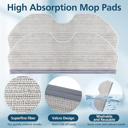 Replacement Parts Accessories Compatible with Narwal Freo X Plus/Freo X Ultra Vacuum Cleaner 1 Roller Brush & Cleaning Brush,2 HEPA Fil-ters, 2 Dust Bags, 4 Mop Pads, 6 Side Brushes, 16 Pack