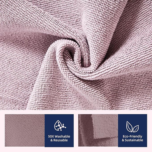 & PLUSH Microfiber Cleaning Cloth Roll - 85 Pack, Tear Away Microfiber Towels, 12" x 12", Reusable, Washable, Streak Free, Ultra Absorbent Dish Rags for Car, Home, Garage or Shop (Dewbury)